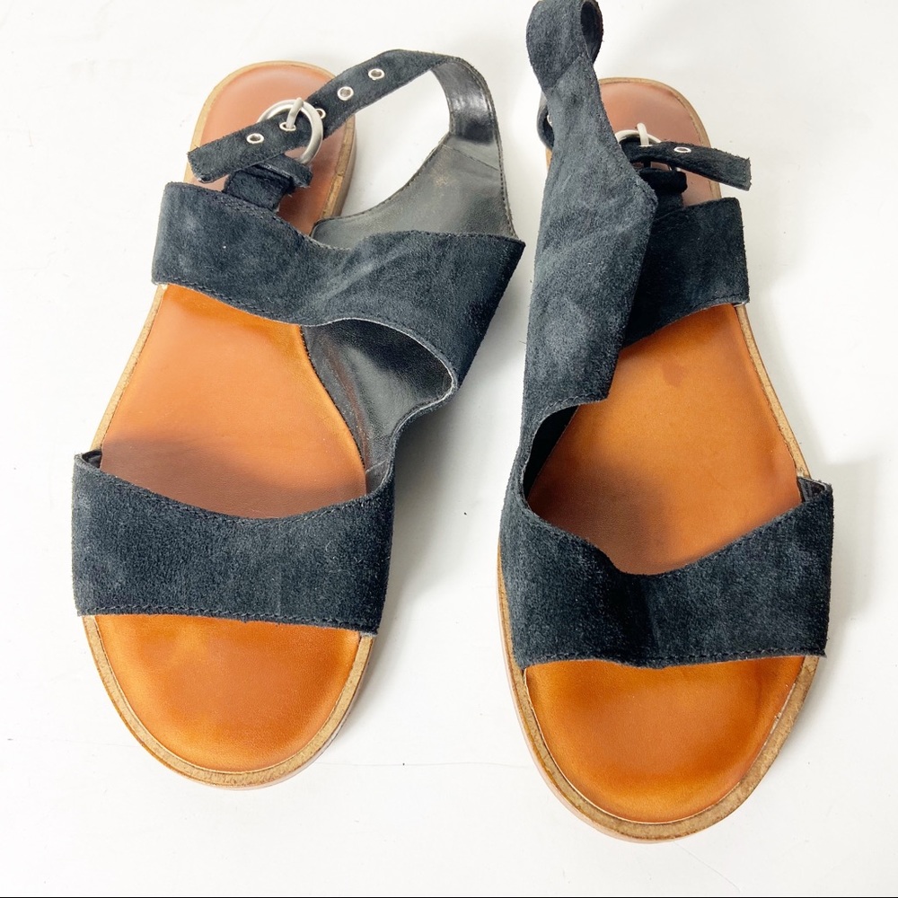 1.State Calen Suede Open Toe Fashion Sandals